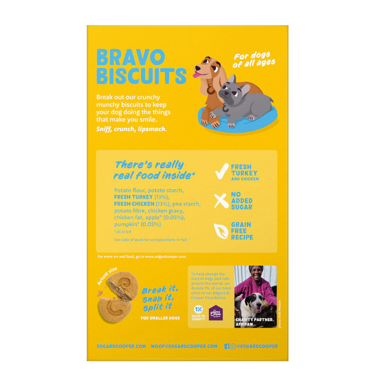 400 g Edgard & Cooper Galletas de Pavo snack para perros,  Imagen numero 6 400 g Edgard & Cooper Galletas de Pavo snack para perros, , large Imagen numero 6